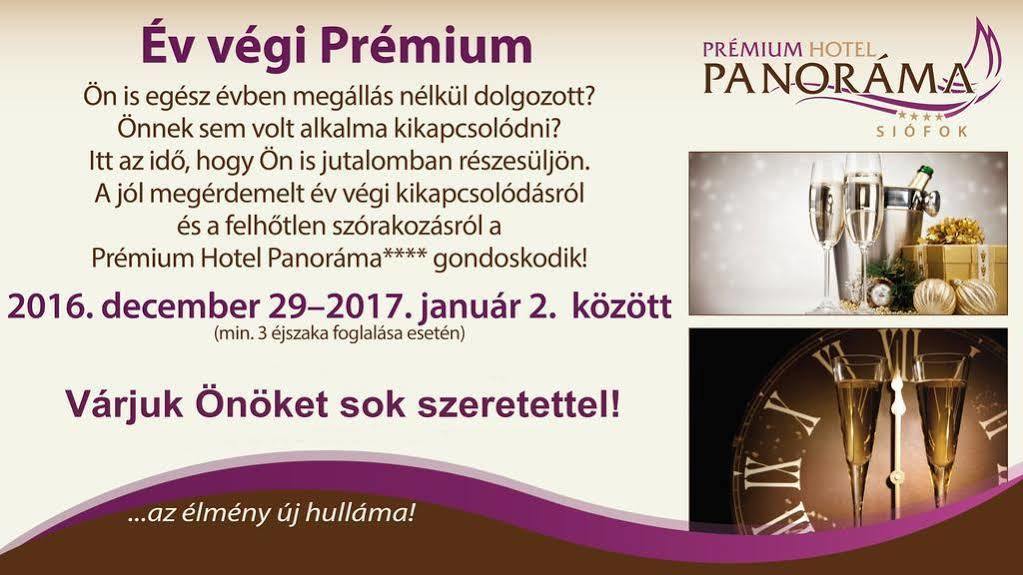 Premium Hotel Panorama Siófok Buitenkant foto